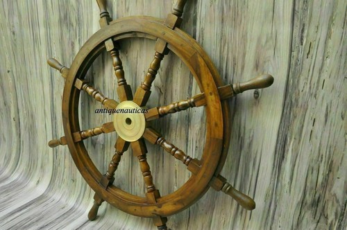 Volant bois ancien bateau - bois,