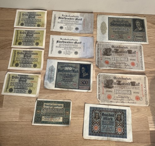 Lot anciens billets monnaie - lot, 12