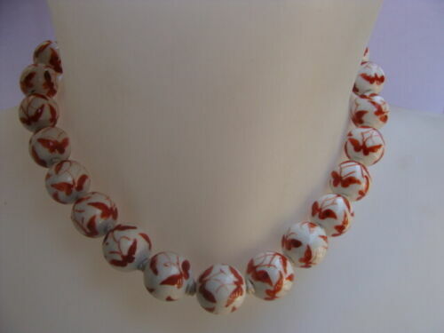 Vintage collier porcelaine