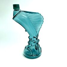 Flacon Ancien AVON en forme d' Espadon en Verre Bleu vide