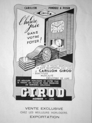Publicité 1949 carillon girod - 1949,