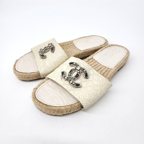 Chanel espadrille slippers - chanel,