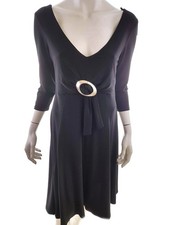 FRANK LYMAN Robe Élégante pour Femmes 40 Manche 3/4 Encolure en U