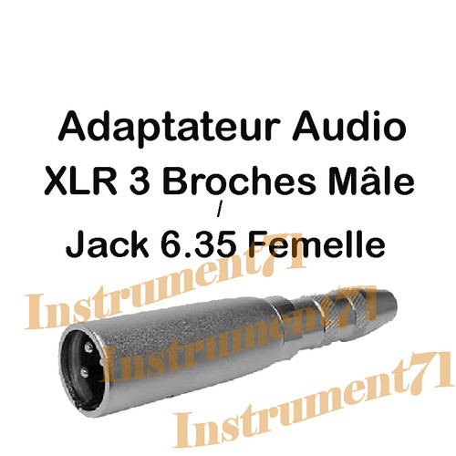 Adaptateur xlr broches - adaptateur,