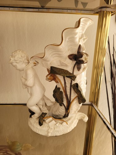 Vase porcelaine chérubin - en,