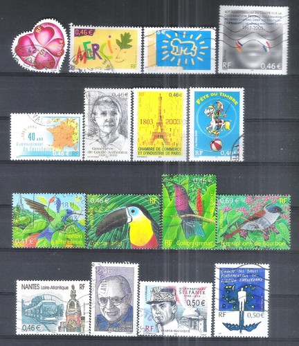 Lot timbres france oblitérés - timbres,