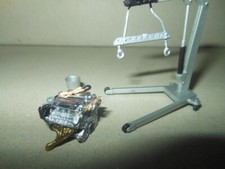 lot accessoire 1/43 garage diorama chèvre + moteur audi 24h mans rallye wrc gti