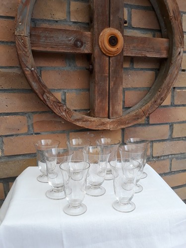 Lot verres pied - 9,
