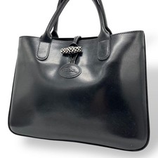 Sac à main fourre-tout LONGCHAMP Rozo en cuir noir