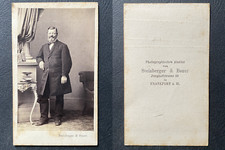 Steinberger & Bauer, Frankfurt, Homme en pose, circa 1870 CDV vintage albumen - 