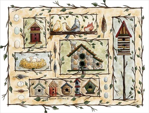 Bird accent decor tile - bird,