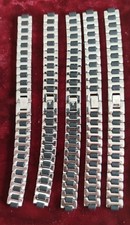 Fourniture Horlogerie Lot 5 Bracelet De Montre Tissot  En Métal Bon État TIS80