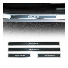 Protection Seuil de Porte Pour Peugeot 5008 2017-2025 Fibre de Carbone 4Pcs