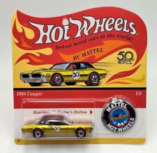 ★ MERCURY COUGAR 1968 - HOT WHEELS 50th Anniversary + BADGE - 2018 - FTX84