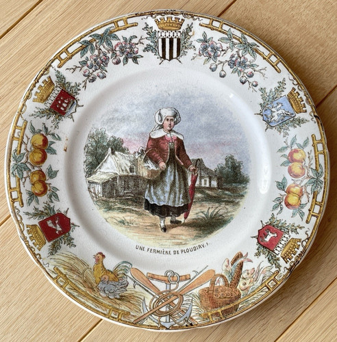 Ancienne assiette parlante - parlante,