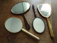 JOLI  LOT  DE  GRANDS   FACES  A  MAIN  /  GLACES  /  MIROIRS  DE  COURTOISIE  ?