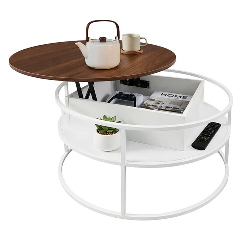 Table basse ronde - , relevable