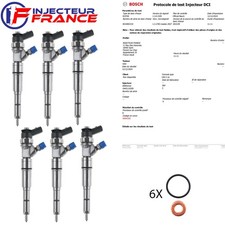 6x 0445110209 Injecteur BMW E90 E91 E92 325d E60 E61 525d 7794435 0986435144