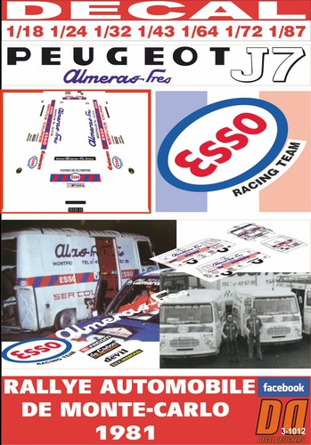 Decal peugeot almeras - peugeot, j7