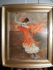 Tableau huile sur toile Représentant une danseuse FLAMENCO