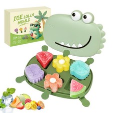 Moule a Glace, 6 Cavités Moule Glace Silicone Sans BPA pour Bebe et Adulte, M...