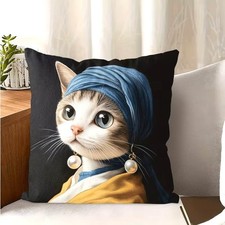 Housse coussin chatte la - housse, de