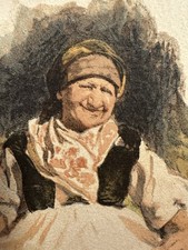 Ancienne aquarelle signée 