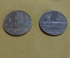 Lot 2 pièces 10 francs 1976 Français 
