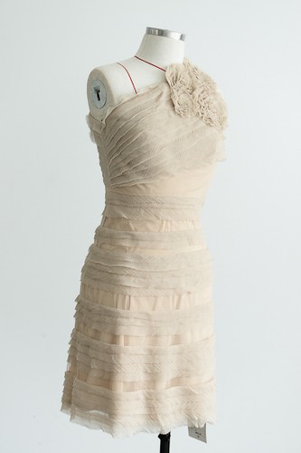 Layered crinkled silk one - layered,