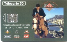 télécarte - hippisme - international jumping Monté Carlo 1996
