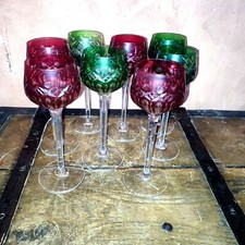 8 verres à vin Roemer cristal
