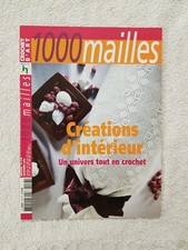 Revue 1000 MAILLES CROCHET D'ART N°278 11/2004 Couvre lit Rideau Napperon Echarp