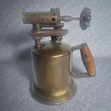 Lampe souder ancienne cuivre - a,