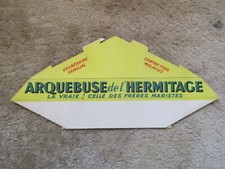 carton publicitaire Arquebuse de l'Hermitage boisson alcool