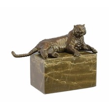 Sculpture tigre couché - tigre,