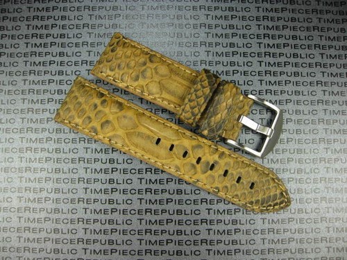 22mm python peau cuir - python,