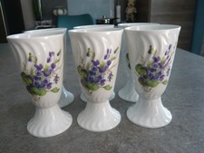 LOT 6 MAZAGRANS  PORCELAINE G. L. LIMOGES FRANCE - Haut: 13 cm Diam : 7 cm