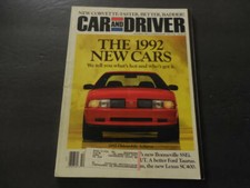 Car And Driver Oct 1991