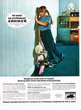 PUBLICITE ADVERTISING 054  1967  SOMMER  moquette murale