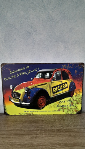 Plaques métal style vintage