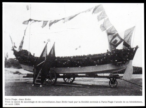 1986 paris plage canot - 1986,