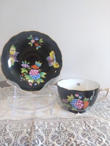 Soucoupe tasse bouquet herend - tasse,
