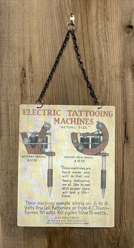 Tattoo machine vintage sign - tattoo,