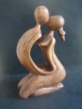 Sculpture statuette bois