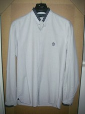 THE KOOPLES chemise col officier taille L size bleu gris skull tête de mort