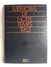 MEMORIAL DE NOTRE TEMPS  -  ANNEE 1963  -  Ed. HACHETTE