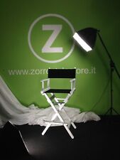 Chaise Tabouret Blanche Bois Directeur Maquillage Metteur en Scène Up Design