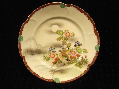 Antique asian porcelain plate - porcelain,