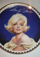 Assiette de Collection Numérotée "Satin and Cream " Marilyn Monroe  Port Gratuit