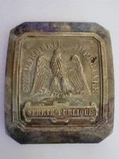 Plaque de baudrier gendarmerie impériale second empire